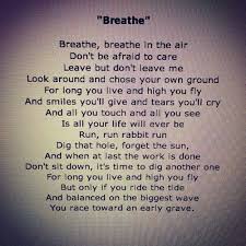 Pin By Annaliza Aguilar On Pink Floyd Pink Floyd Lyrics Breathe Pink Floyd Pink Floyd Art