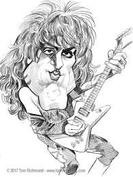 Sketch O The Week Paul Stanley Caricature Artist Cartoon Clip Art Kiss Artwork