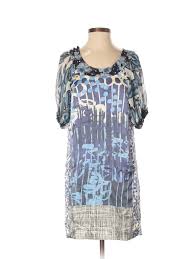 Details About Hanii Y Women Blue Casual Dress 38 Italian