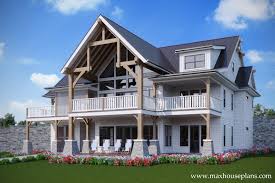 Our cottage house plans include designs with bungalow and craftsman characteristics, typically on the smaller side and with one or 1.5 stories, although there are also some larger plans that fit into this category. 3 Story Rustic Open Living Lake House Plan Max Fulbright Designs