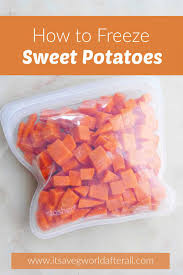 how to freeze sweet potatoes