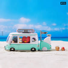 特價 宇宙明星bt21 超級巨星公仔組 豪華露營車 yt19004 car car camping bts chibi