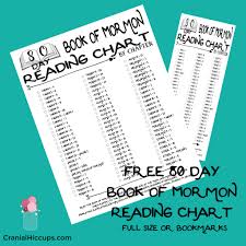 book of mormon reading chart cranial hiccups