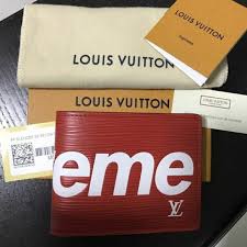 Supreme x louis vuitton brazza wallet epi black. Louis Vuitton Accessories Supreme X Louis Vuitton Wallet 0 Authentic Poshmark