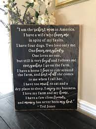 Ted Jones Letter- Inspirational Edward Jones Quote Lettering Edward Jones Investments Custom Wood Signs