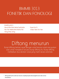 6 perkataan yang universal dan digunakan di seluruh dunia. Bmmb 3013 Diftong Menurun