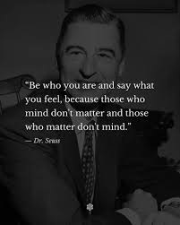 Be yourself and speak freely