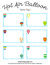 Hot air balloon template free printable. Printable Hot Air Balloon Name Tags Hot Air Balloon Hot Air Balloon Classroom Theme Air Balloon