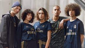 19 20 Real Madrid Away Navy Women S Jerseys Shirt Pemain Sepak Bola Sepak Bola