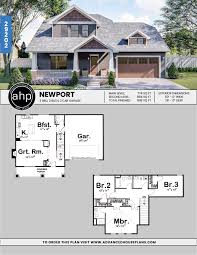 Find small 3 bedroom craftsman style designs, modern open concept homes & more! 2 Story Bungalow House Plan Newport Bungalow House Plans Model House Plan House Plans 2 Story