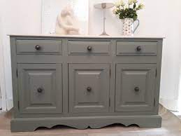 Upcycled Sideboard Painted In Farrow Ball Card Room Green Painted Furniture Sideboard Upcycle Green Painted Furniture Furniture