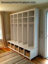 Add this to help organize your family. Diy Locker Bench Units Jaime Costiglio