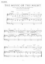 Musical/show sheet music includes 6 page(s). Andrew Lloyd Webber The Phantom Of The Opera Music Of The Night Sheet Music Pdf Free Score Download