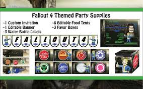 Fallout 4 Themed Party Supplies Themed Party Supplies Party Themes Party Supplies