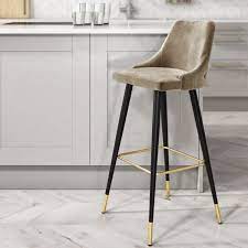 Maybe you would like to learn more about one of these? Beige Velvet Button Back Bar Stool 79cm Maddy Furniture123