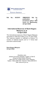 Garanti bankası müşteri hizmetleri direk bağlanma i̇şlemi nasıl yapılır? Melissa Goh On Twitter Bnm Malaysia S International Reserves Stood At Usd102 Bil As At April 15 2020 Enough To Finance 7 9 Months Of Retained Imports And Is 1 1 X Total Short