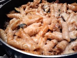Chicken sausage, pasta, marinara sauce, spinach and cheese. Creamy Penne Pasta Recipe With Chicken Italian Sausage Zucchini Mozzarella Is A Quick One Pan Meal Pasta 30seconds Food