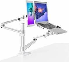 3 In 1 Height Adjusting Stand For Laptop Monitor Tablet Ipad Pro Any 3 Combo In 2020 Laptop Monitor Tablet Ipad Pro Ipad Pro