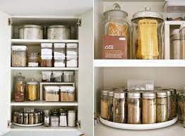 This lazy susan turntable is a unique product that comes with high edges and separate storage compartments. Kitchen Cabinets Organizers That Keep The Room Clean And Tidy