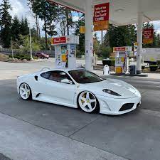 The f430 replaced the iconic 360 modena with similarly elegant lines and an even more aggressive stance. Ferrari F430 White Walker Is Slammed And Then Some Autoevolution