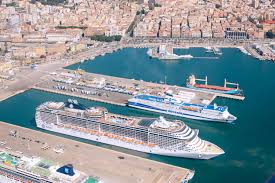 Some cruise lines also offer tours for interested crew members to go down to the dock. Msc Splendida On Cagliari Harbour Cagliari Sardinia Italy Msc