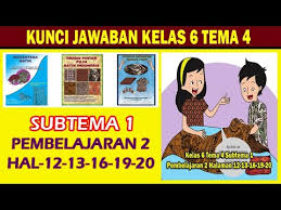 Jawaban tema 4 kelas 2 halaman 13. Kunci Jawaban Tema 4 Kelas 6 Halaman 12 13 16 19 20 Kurikulum 2013 Youtube