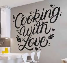 Wandtattoo Kuche Kochen Mit Liebe Kuche Zitate Tenstickers