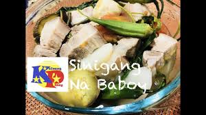Sinigang Na Baboy Basic Sinigang Recipe Youtube