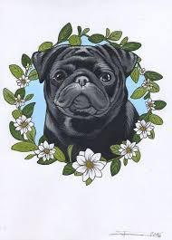 Sketchbook Drawing Of A Cute Black Pug By Jeroen Teunen Pug Pug Tattoo Pug Wallpaper Pug Art