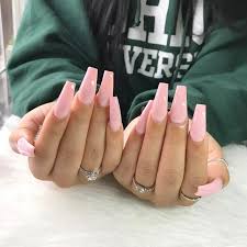 A mani like this would be. Acrylic Nails Long Coffin New Expression Nails