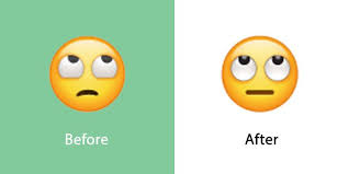 Being sassy online using the smirking face emoji. Emojipedia On Twitter Changed In Whatsapp 2 19 62 Face With Rolling Eyes Now Shows More Rounded Eyes Facing Directly Up Its Mouth Is Now Also Straight Instead Of Slanted Https T Co Rmiclx6xi4