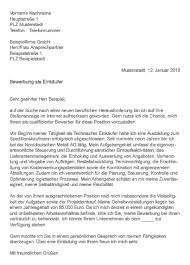 Zum anderen stehst noch am. Bewerbungsschreiben Einkaufer