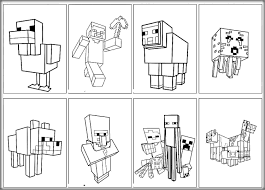 Wydrukuj bezpłatne kolorowanki z postaciami z gry minecraft którą uwielbiają dzieci na całym świecie. Kolorowanka Minecraft Postacie Do Druku I Online