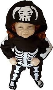 Ikumaal F70 Gr. 74-80 Baby Skelett-Kostüm Halloween, klein-e Kind-er Jung-e  u. Mädchen Fasching-skostüm, Karnevals-Kostüme: Amazon.de: Spielzeug