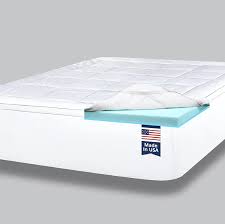King, california king, queen, full, twin xl, twin, crib, read summaries on them all. Buy Viscosoft 4 Inch Pillow Top Gel Memory Foam Mattress Topper Twin Xl Made In Usa Serene Dual Layer Mattress Pad Online In Hungary B075msprm6