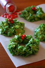 Christmas Cornflake Wreaths Recipe Christmas Sweets Christmas Treats Christmas Food