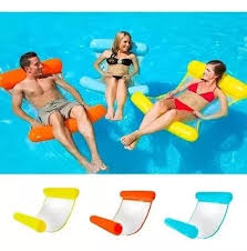 Flotador Cama Silla Hamaca Inflable Piscina 112cm Verano | Cuotas sin  interés