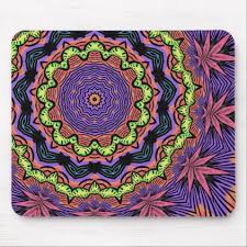 Bold Pop Art Mandala Collage Village Set A 014 Mouse Pad Zazzle Com Pop Art Art Mandala