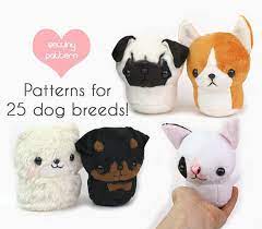 Plush Sewing Pattern Pdf Kawaii Dog Stuffed Animal With Video Etsy Sewing Stuffed Animals Animal Sewing Patterns Dog Sewing Patterns