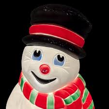 Vintage 38 Grand Venture Snowman Blow Mold 1997 Light Up Yard Decoration  USA Ch