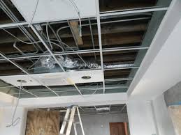 C Penn Installation Of The Drop Ceiling Dropped Ceiling Installation Drywall Contractors