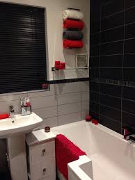 red and grey colour theme 2 contrasting colours gray bathroom decor bathroom red black bathroom