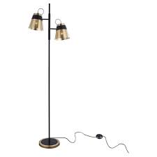 Stehleuchte Trento Perforiert Schwarz Gold Maytoni Mod614fl