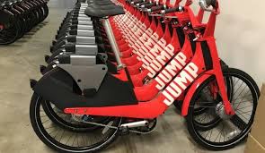 Uber Jumping On Station Less Bike Sharing With Nyc Based Company Jump Amidst Multiple Legal And Operational Battles If Uber Wan Bike Electric Bike Bike Share