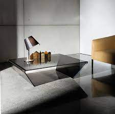 Traditional temptation put together a space with a more traditional look. Contemporary Coffee Table Rubino Sovet Smoked Glass Lacquered Glass Curved Glass