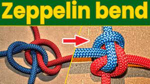 Tie a ZEPPELIN Bend knot an alternative for the Hunters Bend knot - YouTube