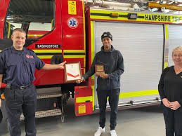 The smoke detector alarm on belom the ceiling in the apartment. Basingstoke Fire Station Basingstoke 01 Twitter