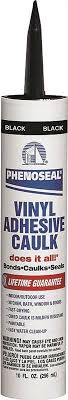 phenoseal does it all 06102 vinyl adhesive caulk 10 oz cartridge black paste