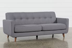 Grey sofa & grey couch: Allie Dark Grey 82 Sofa Living Spaces