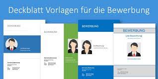 Lebenslauf und vorstellungsgespräch fit für deine. Deckblatt Bewerbung Vorlagen Gratis Word Vorlage Vorla Ch